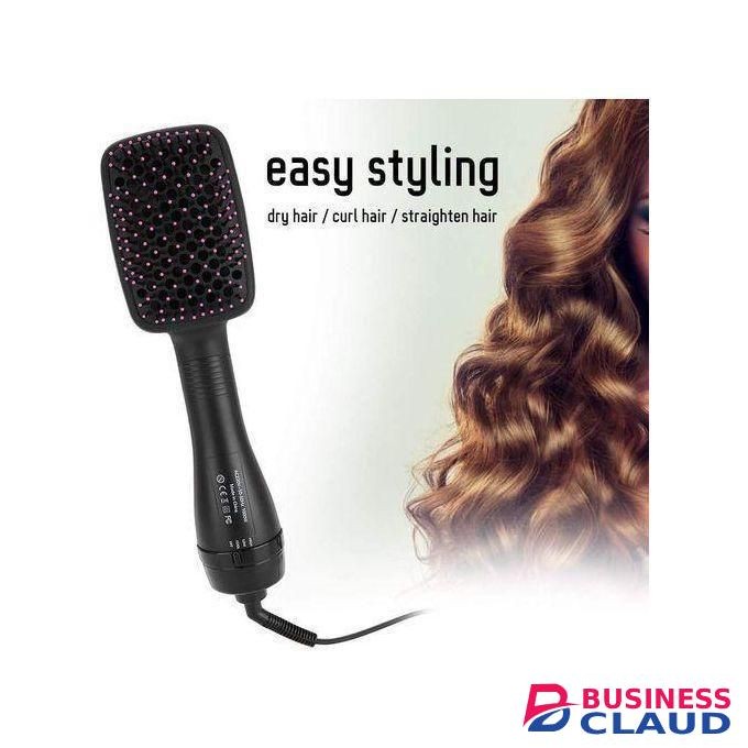Offer 2 In 1 Hair Dryer/ Brush One Step Hair Blower Electric Hot Air Brush Comb Hair Curler Hot Comb Hair Blower Electric Hot Air Brush Blow Dry and Curler Combo With 3 Heat Setting