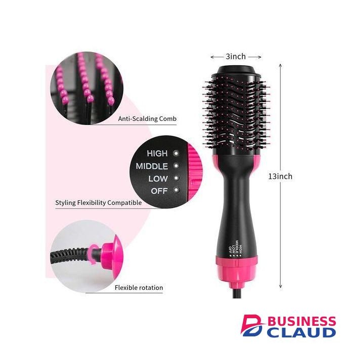 Electric Blow Dryer Brush 3 In 1 Hair Straightener