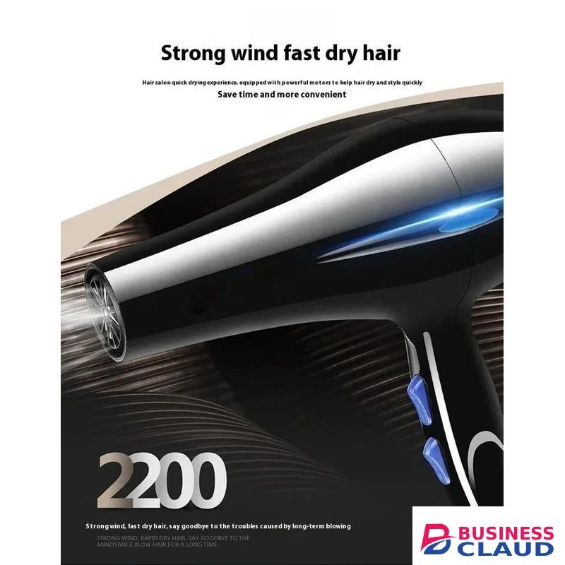 Professional Ionic Hair Dryer with 5-Gear Temperature Adjustment - Powerful Hot & Cold Air Blow Dryer with Diffuser & Styling Tools Kit