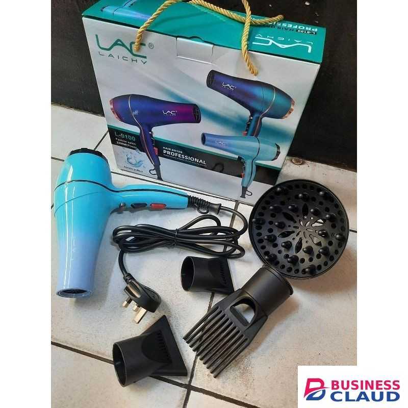 Lac Hair Blow dry machine.LAICHY L-9100 Dryer with accessories- Pik Attachment. Diffuser. Concentrator