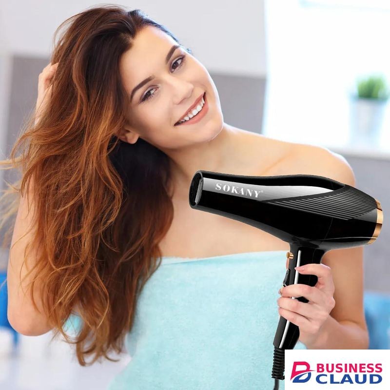 Sokany Professional Hair Dryer - 2600W Power, Fast Drying, 2 Heat and 2 Airflow Settings, Cold and Hot Wind Options, Cool Shot Feature, 2 Speeds, 4 Heat Settings, AC Motor