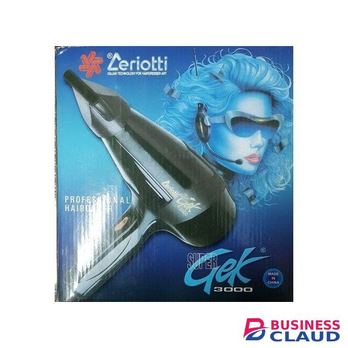 Ceriotti Saloon Hair Blow Dryer SUPER GEK 3000 Constant Reliable Heat Can Be Used For Long Hours Recommended For All Ages