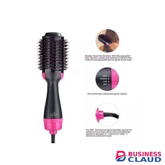Multi-Functional Electric Hot Air Hair Dryer, Curler, Hot Comb, Brush, Straightener for Frizz Free Hair.