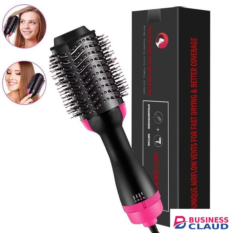 Electric hair straightener brush / dryer Blow Dryer & Hair Curling Iron Rotating Brush