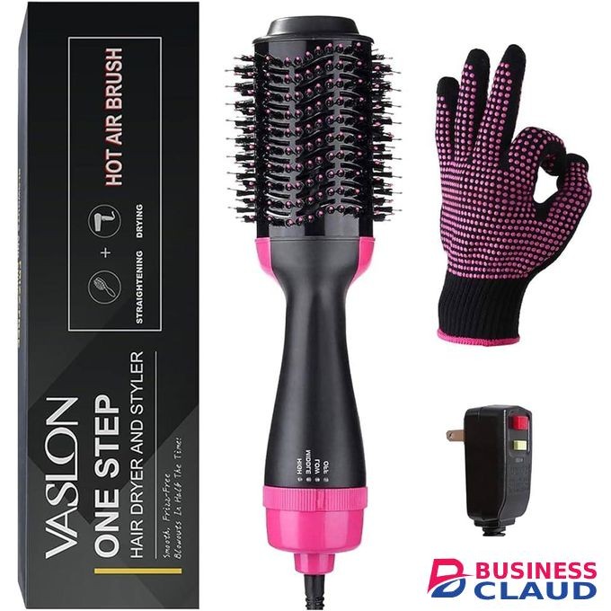 Electric Heating Hair Straightener Blow Dryer Brush, One-Step Air Dryer Brush Styler And Volumizer Hair Sightener Curler Dry & Wet Hair Use Hair Brush