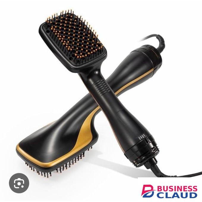 Professional 2 In 1 Hair Dryer/ Brush One Step Hair Blower Electric Hot Air Brush - Black/pink, Black/Gold