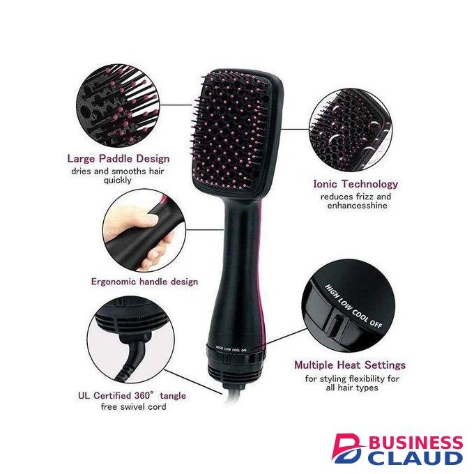 One Step Electric 2 In 1 Hair Curler Hair Brush, Multifunctional Professional Hair Dryer And Styler 1000 W Hot And Cool Air Comb Hair Straightener