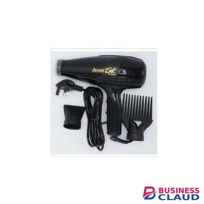 Ceriotti Gek Heavy Duty Hair Dryer With 2 Selectable Speeds and 3 Heats Settings. 1900W. 1 Professional Blow Dry, 2 Nozzles.