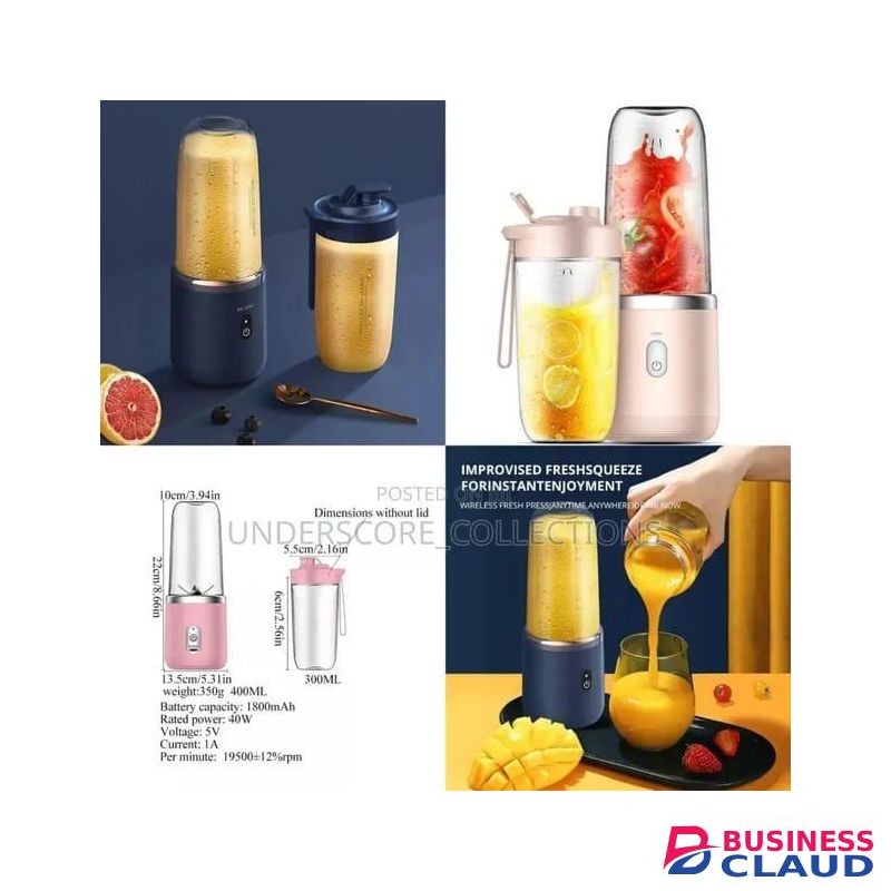 2in1 6 blade Compact, USB Rechargeable, Portable Handheld Blender
