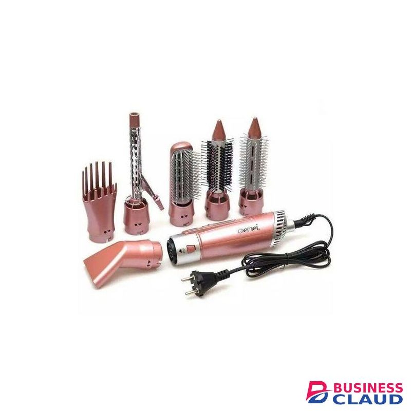 Gemei 7 In 1 Hair Styler/Dryer/Hair Straightener/Curler