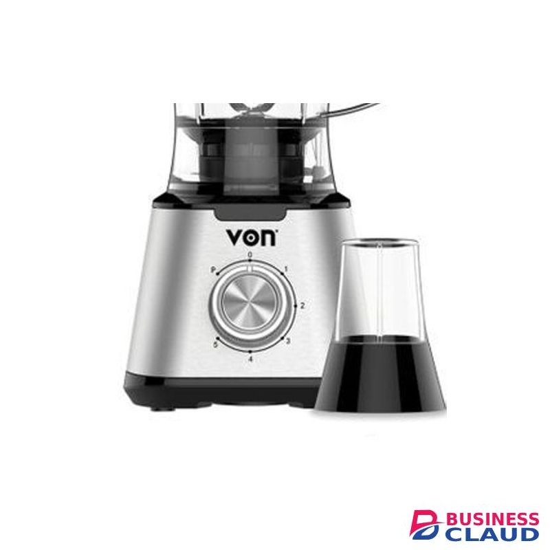 VON VSBT06MNX Blender - 1.5L Jar - 600W - Silver (1YR WRTY)