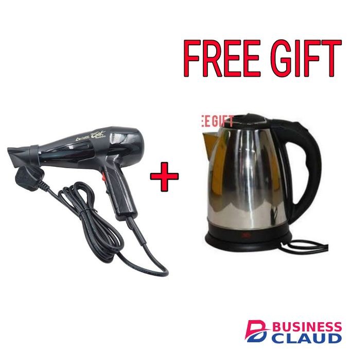 Ceriotti Super GEK ,,3000 Professional Hairdryer ,, 1700W,,dryer,,free Kettle