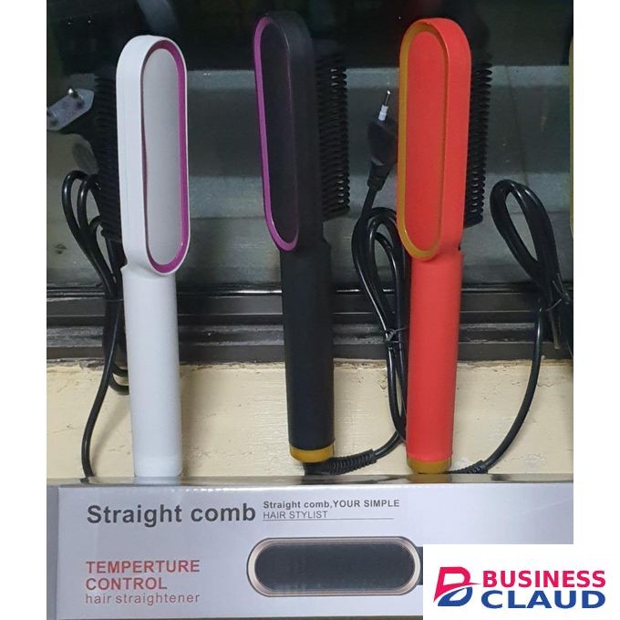 Share this product Simply Straight Hot Comb Blowdry Hair Straightener Brush Electric Hand Hair Blow Dryer