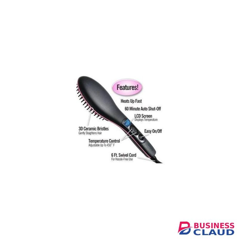 Simply Straight Temperature Control Hair Straightening Brush
