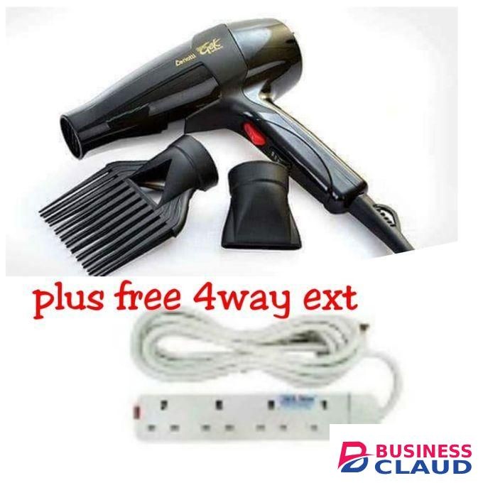 Gek Cerrioti Hair Straightener & Blowdry – Professional 2-in-1 Hair Styling Tool Free 4 Way Power Extension