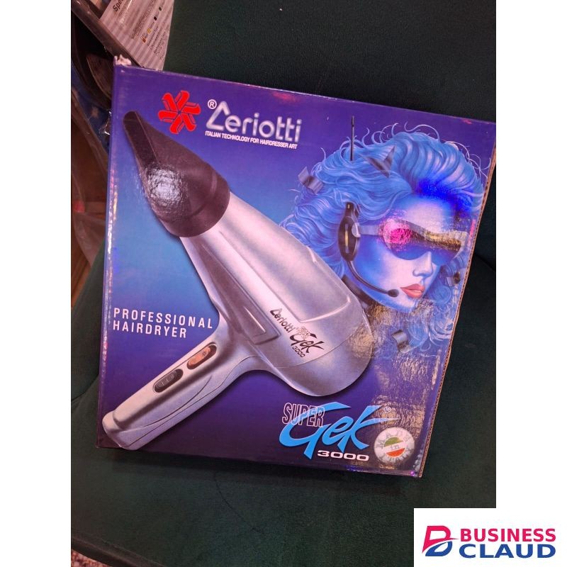 Ceriotti Super Gek 3000 Hair Dryer AC Motor Ionic Technology 2 Speed 3 Heat Overheating Protection
