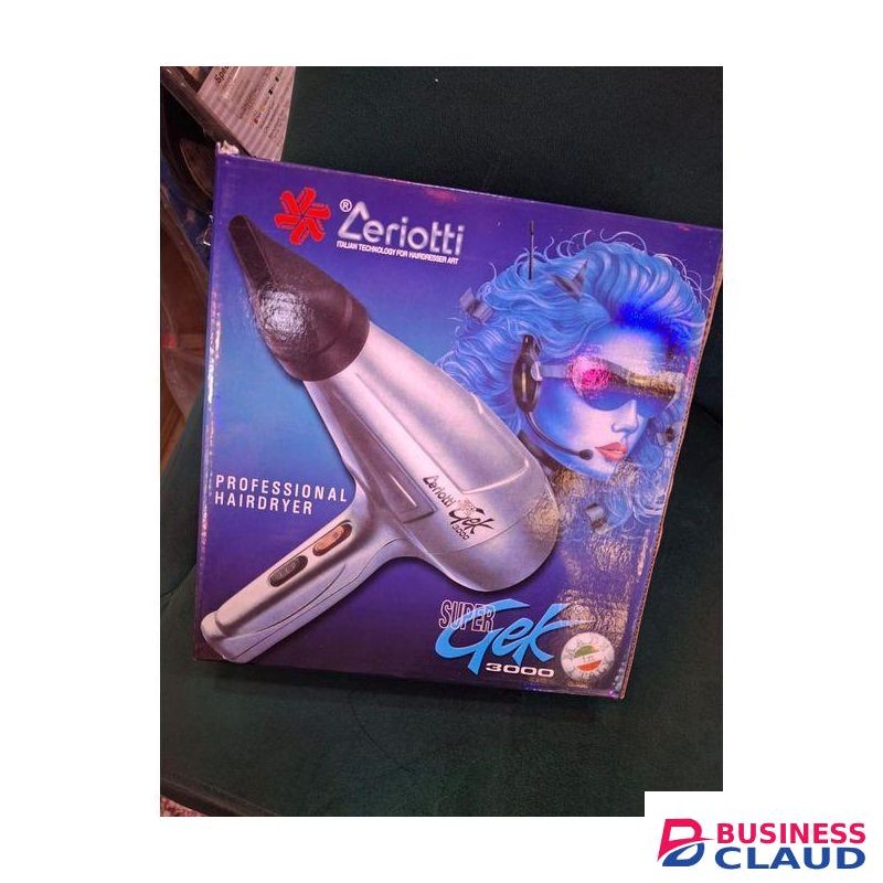 Ceriotti Super Gek 3000 AC Motor Ionic Hair Dryer 2 Speed 3 Heat Cold Air Button Salon & Home Styling