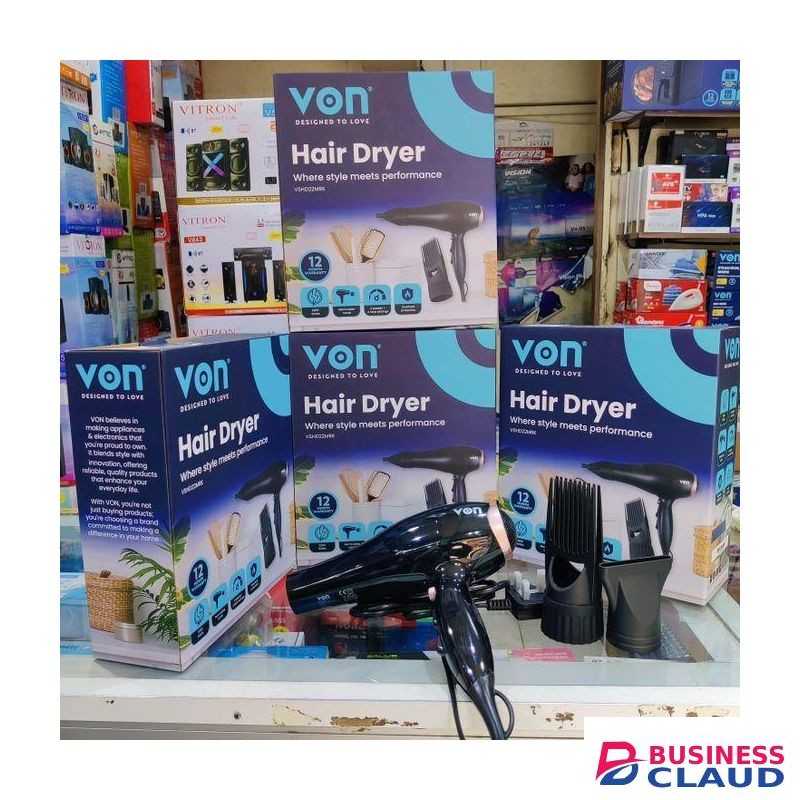 VON Commercial hairdryer black