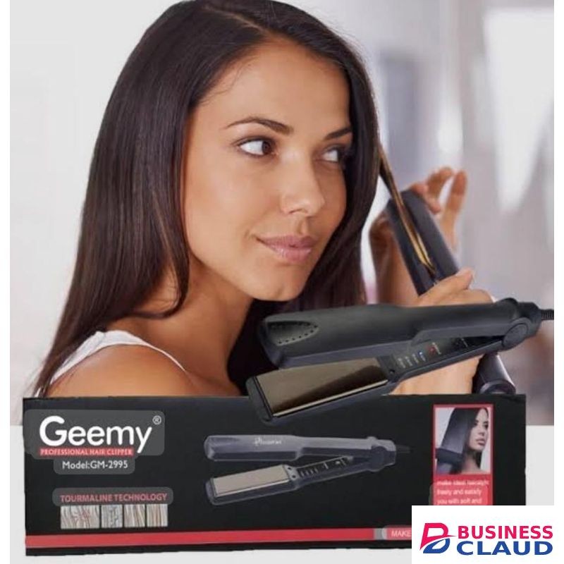 Geemy GM-2995 PROFESSIONAL HAIR STRAIGHTENER FLAT IRON WITH WATER-BASED CERAMIC GLAZE LAYER