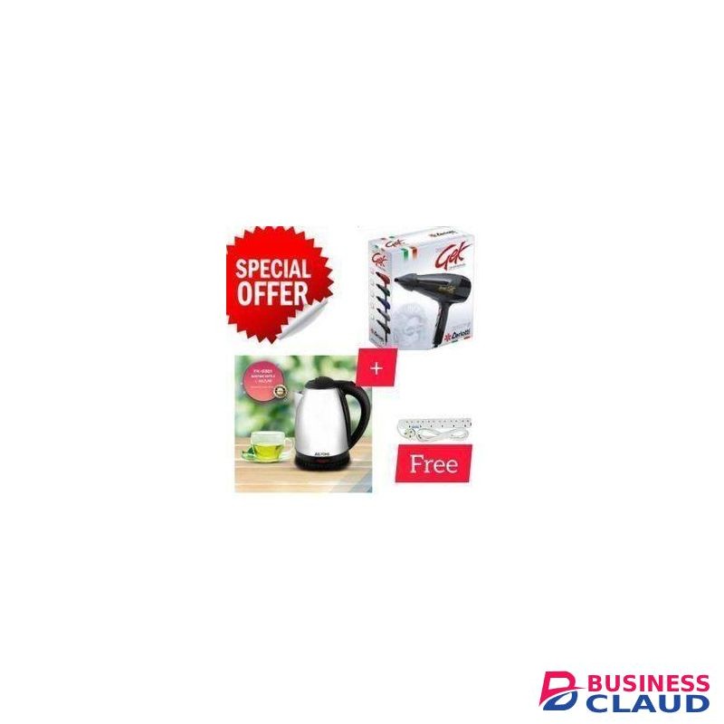 Ceriotti GEK3800 Professional Blowdryer +FREE KETTLE +FREE 4WAY SOCKET EXTENSION