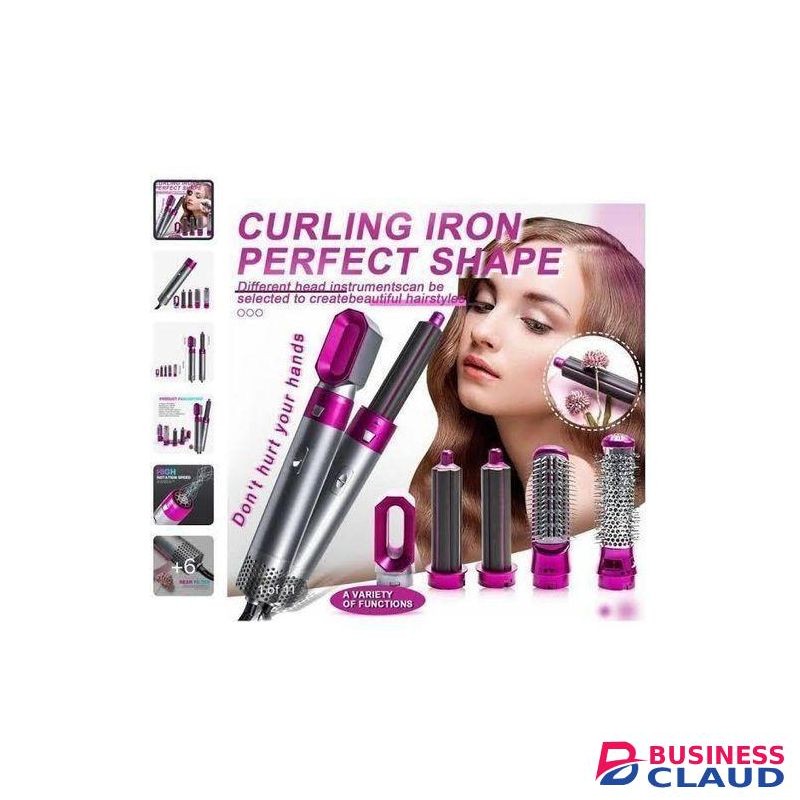 New Five-In-One Automatic Curling Iron, Hair Styling Comb ,Electric Blow Dryer Straight And Curly Use Hairdressing Tools