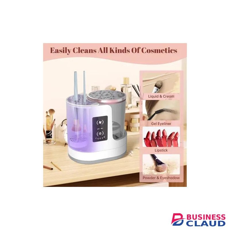 Electric Hair-Friendly Automatic Electric Makeup Brush Cleaner & Dryer – All-in-One Automatic Cleaning Tool