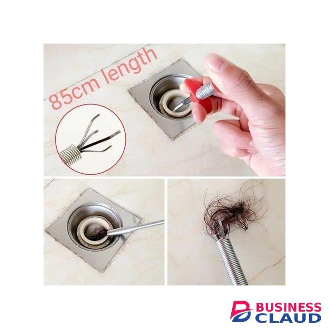 60cm long Flexible Strong Drain Hair Catcher, Grabber Pick-up Tool, Extra Long Retractable Claw Retriever Stick, Use to Grab Hair, Trash, Even Important Stuff from Drains, Sink, Toilet etc