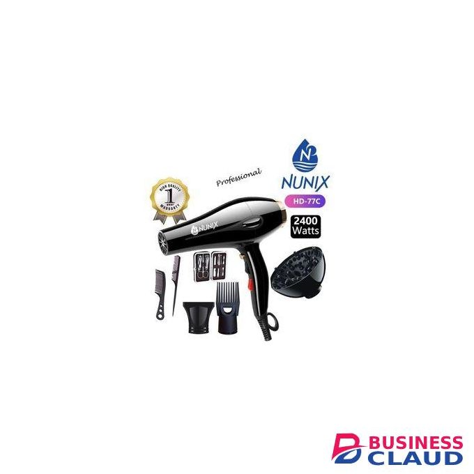 Nunix Professional Hair Dryer/ Blow dry - Black