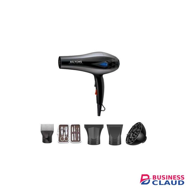 AILYONS P1 Professional Hair BlowDry Hair Dryer 2200W - Black (1YR WRTY)