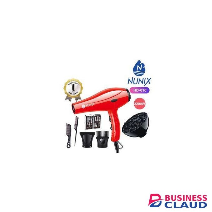 Nunix Hair Blow Dryer With Beauty Accessorie