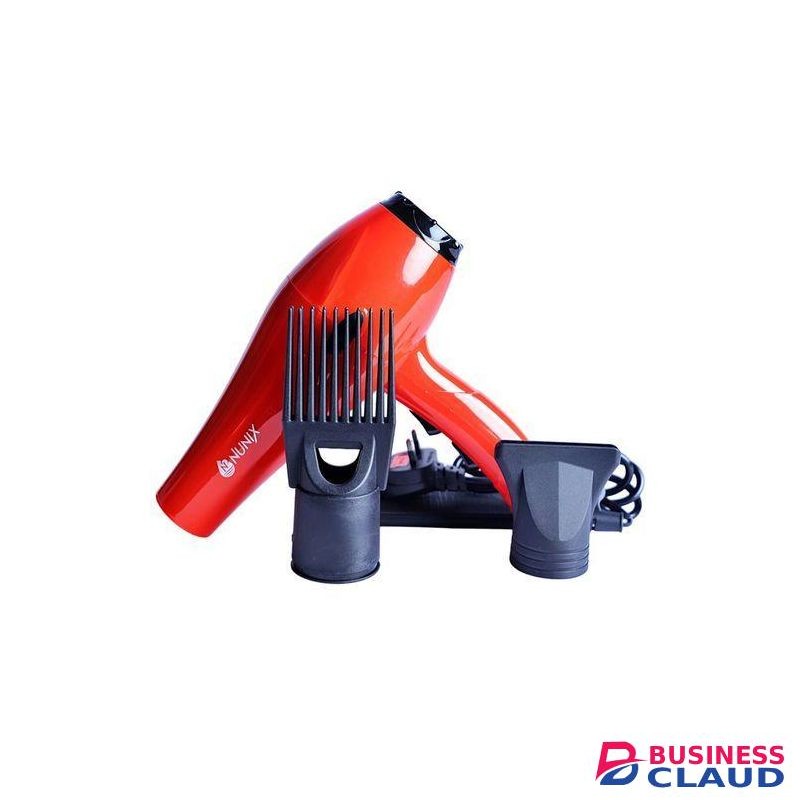 Hd Nunix Hair Red Blow Dryer With Beauty Accessories HD-01