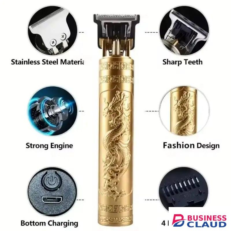 Vintage T9 Electric Rechargeable Men's Hair Clipper & Accessories High Power Hair Trimmer/ Beard Trimmer/Shaver/ Hair Clipper