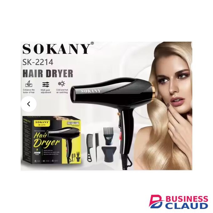 Sokany Professional Hair Dryer: Powerful Performance For Salon-Quality Results At Home