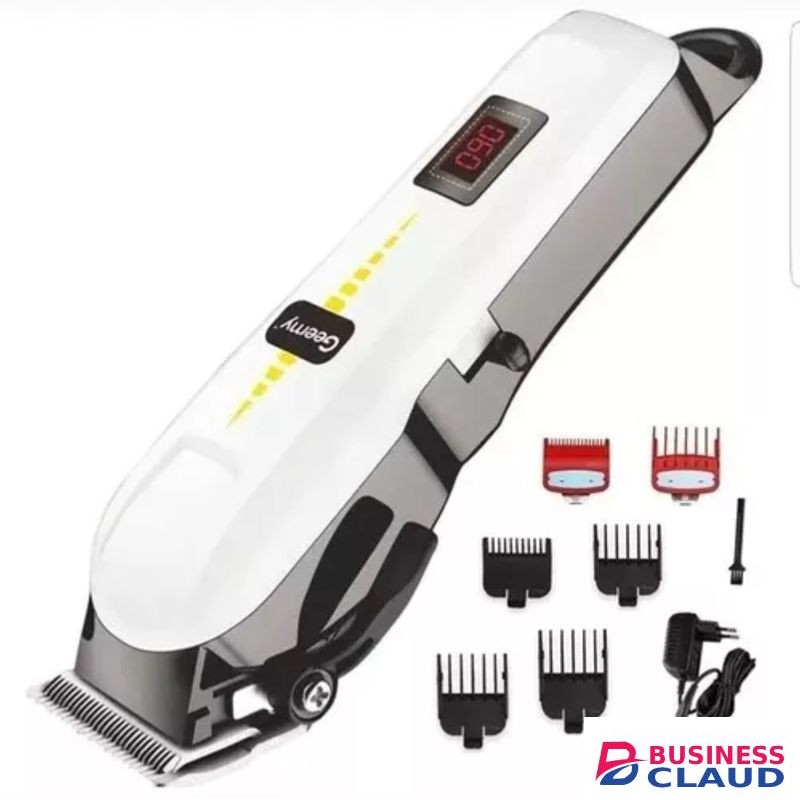 Geemy Rechargeable Hair Clipper - Power: 15W, Voltage: 220-240VErgonomic, Stainless Steel Blades