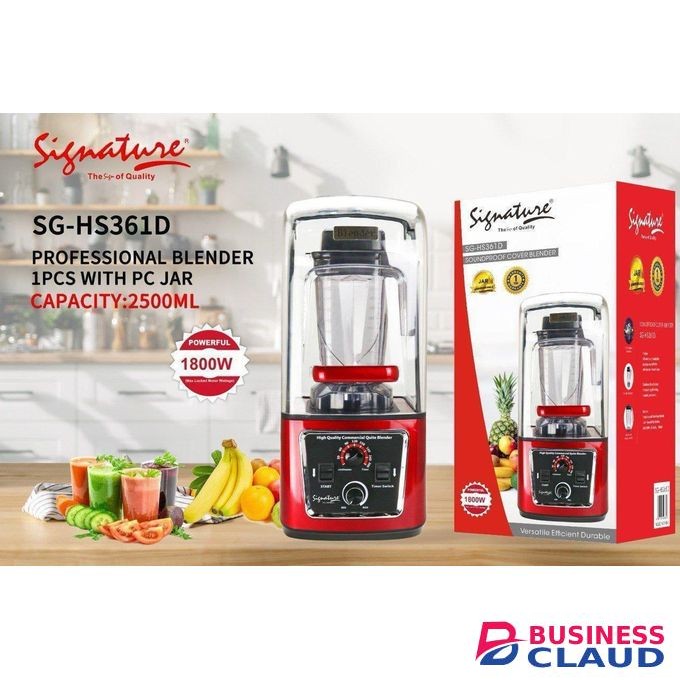1800W Commercial Quite Blender With Soundproof Cover
