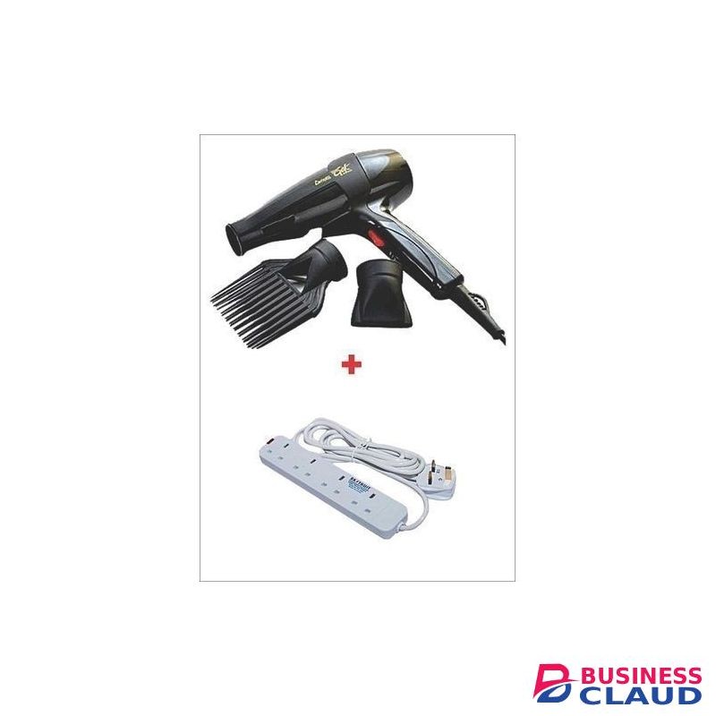 Ceriotti Hairdryer + Heavy Duty 4 Way Extension Cable