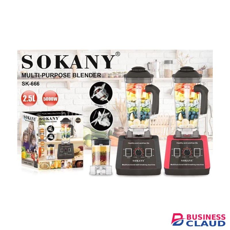 2 In 1 Sokany Commercial Blender(SK-666)