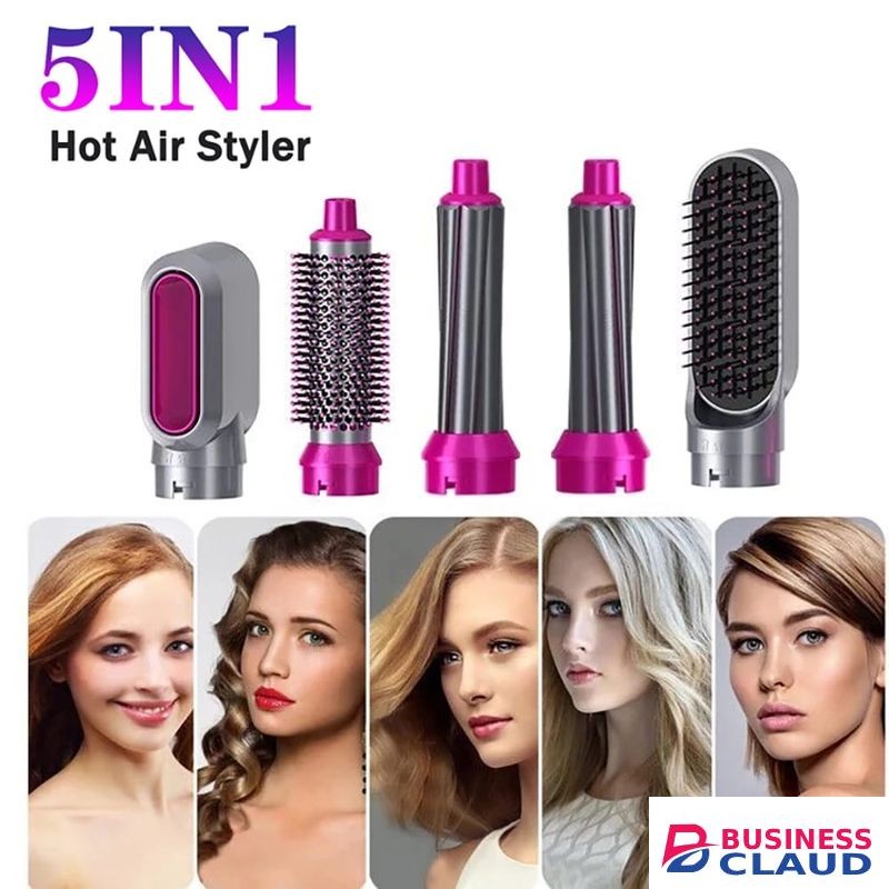 Air Styler 5 In 1 Electric Hair Dryer Hair Curler Brush Hair Styler Straightener Curling Set Comb Straighteners Curling Aut
