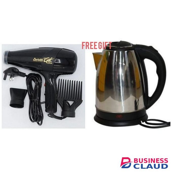 Ceriotti Powerful Hair Blow Dryer Plus Free Kettle