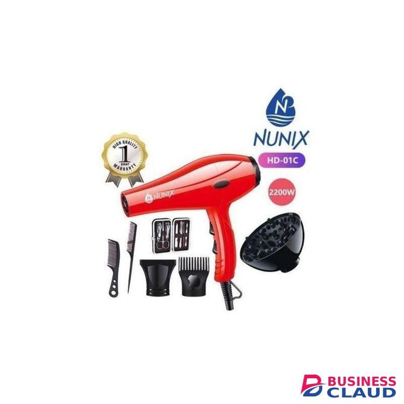 Nunix Blowdry hairdryer hd-01c, 2200 w
