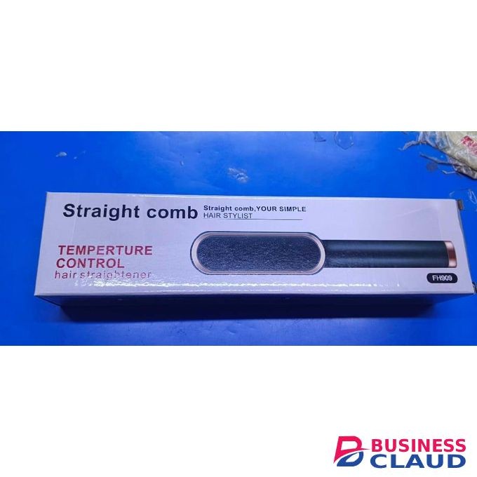 Straight Hot Comb Blow Dry Hair Straightener Brush – Electric Hair Styling & Blow Dryer