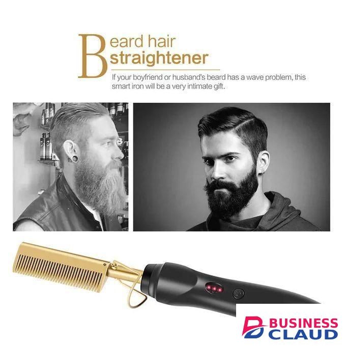 Hair Straightener Hot Comb Hair Curler Flat Iron For Natural Hair & Wigs Hair Hot Comb Hair Straighter