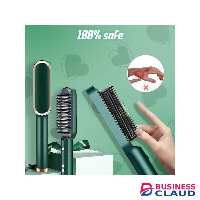 Multi-Function 3-in-1 Ceramic Electric Hair Straightener Comb and Dryer Brush