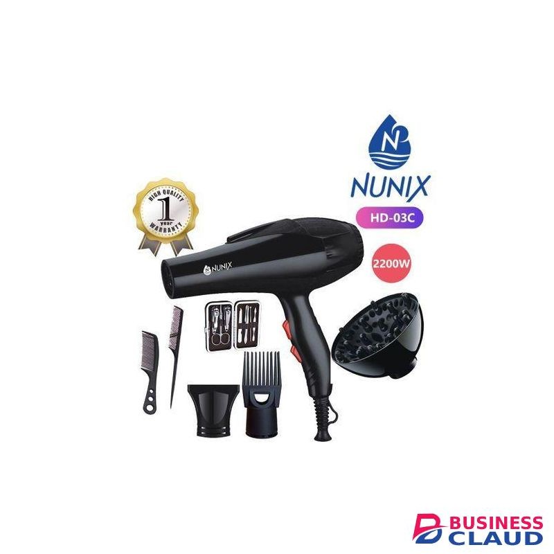 Nunix Hair Blow Dry With Accessories HD03C