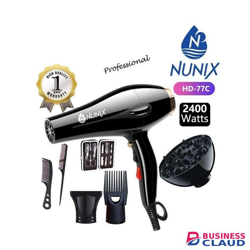 Nunix 2400W Pro Hair Blow Dry +Accessories
