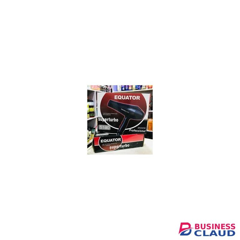 Blow Dry.Equator 5180 super turbohair heavy duty blow dryer.Black - Equitor
