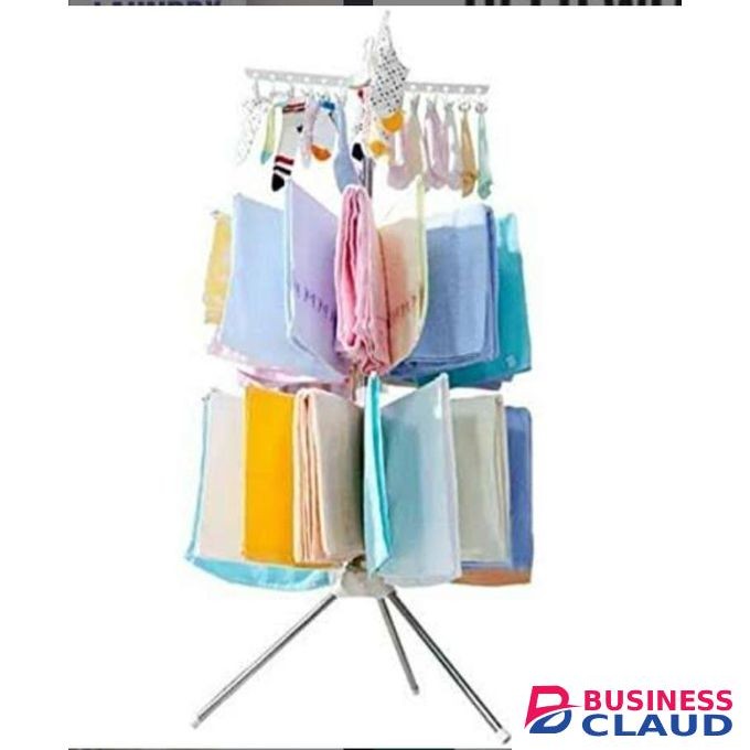 170cm high 3 layer metallic versatile space saving laundry dryer stand
