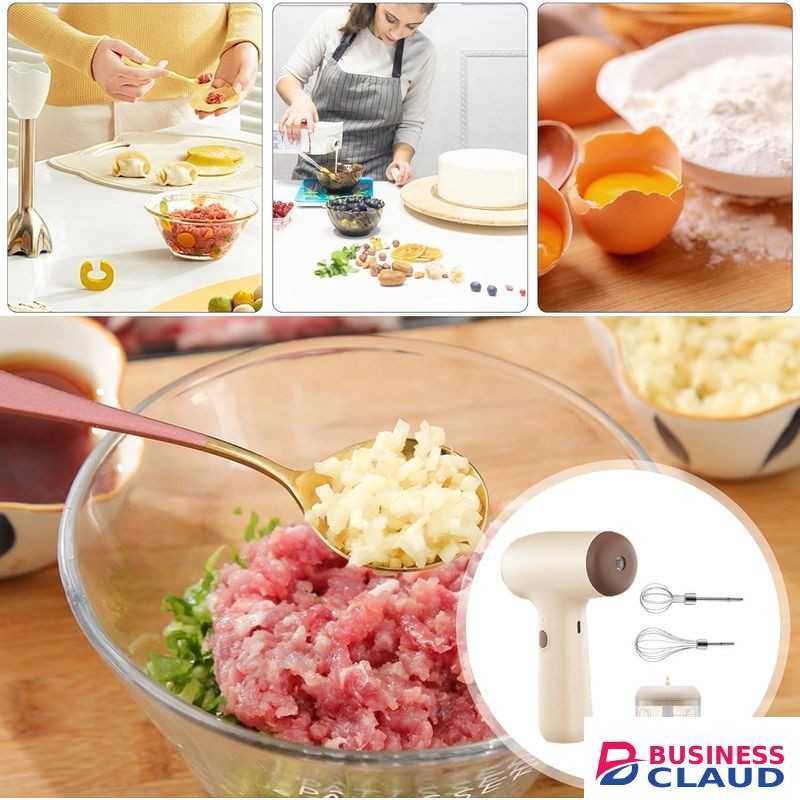2-in-1 single-speed egg beater, baking cream mixer, electric hand blender