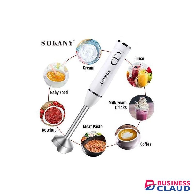 Sokany SokanyPowerful Immersion Blender handheld, Hand Blender with 2-Speed, Scratch-Resistant Hand Mixer with Heavy-Duty Copper Brushless Motor