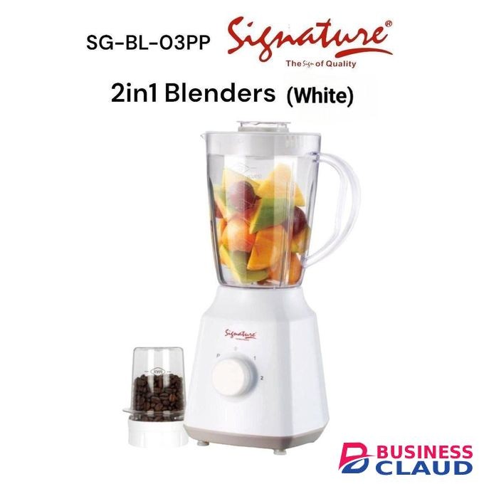 2-in-1 Signature Blender SG-BL-03P – 1.5L Jug, 300–350W (Black)
